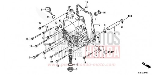 PANNEAU CARTER-MOTEUR D. SH125C de 2012